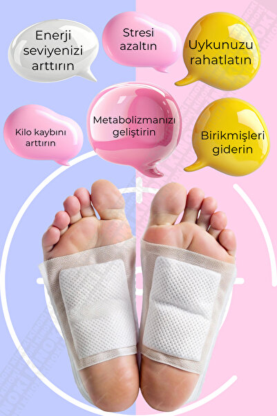 tegomi 4 Adet | %100 Kinok Detoks Ayak Bandı , Foot Patch Toksin Atıcı Detox ...