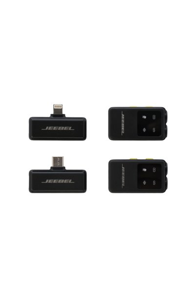 Jeebel Dual Wireless Microphone with Digital Display -75Db Noise Reduction -25Ms Low Latency