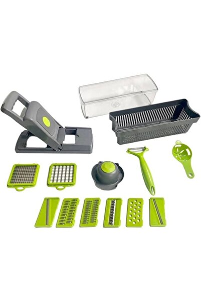 NUI Multifunctional Grater Set, stainless steel blades, protective handle, 14...