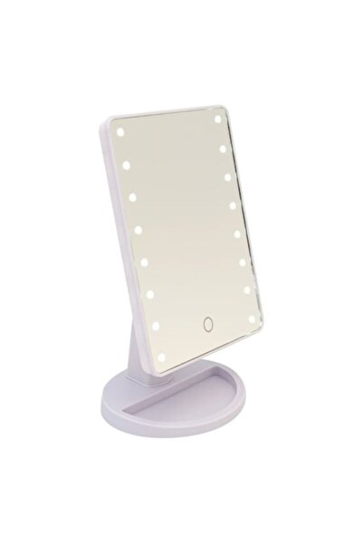 OEM Oglindă de machiaj, albă cu 16 lumini LED, 17x27 cm