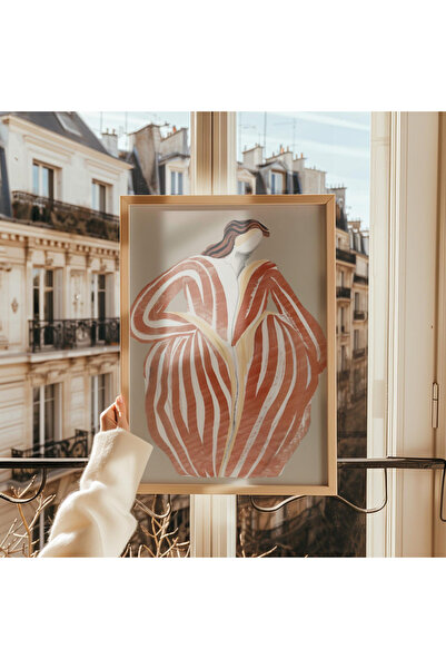 Tuba Decor Tablo dintr-o singură bucată cu rame din lemn pentru sufragerie, s...