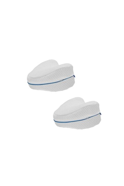 viMAG Set 2 ergonomic pillows for knees and legs, Memory Foam, 25 x 25 x 15 cm, White,