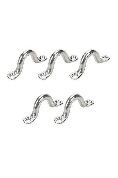 MARİNE TOWN 5 Adet Paslanmaz Krom Köprü. 6mm. Usturmaça Askısı. 316 Krom
