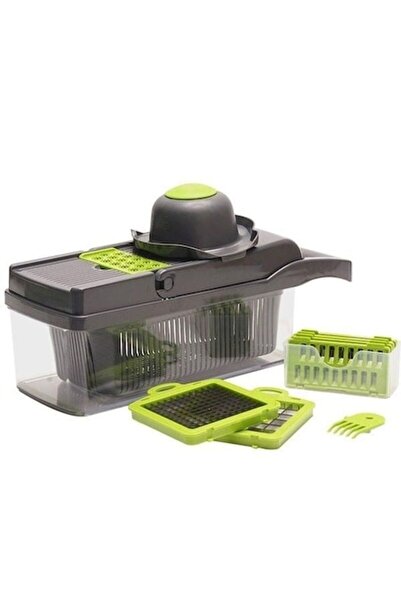 Telemag Răzătoare multifuncțională pentru fructe și legume, 9 bucăți, lame di...