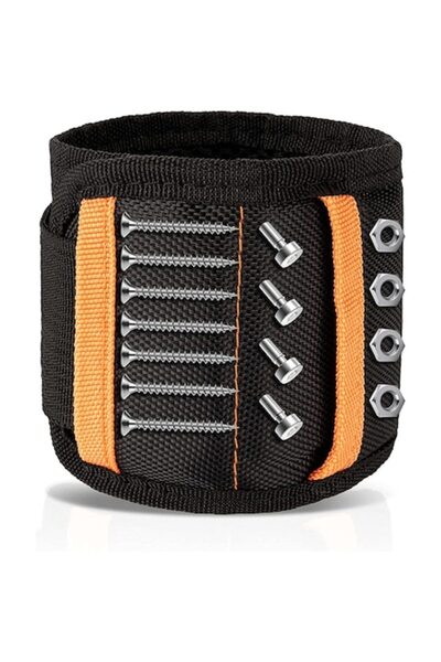 OEM Магнитна гривна за винтове, регулируема, с 15 магнита, черна