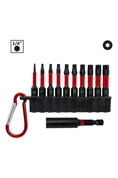 Titi 6442 Manyetik Torx Bits Uç Seti T6-T40 (11 Parça)