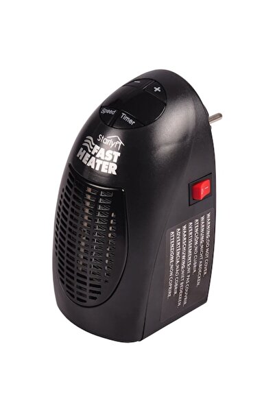 AisHa StoRe OnliNe Portabil, Încălzitor, 400W, Termostat, Afișaj, Negru