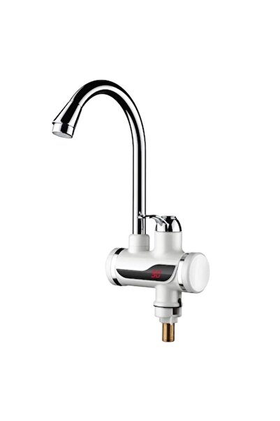 ASHOP Robinet electric instantaneu cu afișaj de temperatură, 3000 W, apă caldă 60°C, 1,5 - 2 l/min