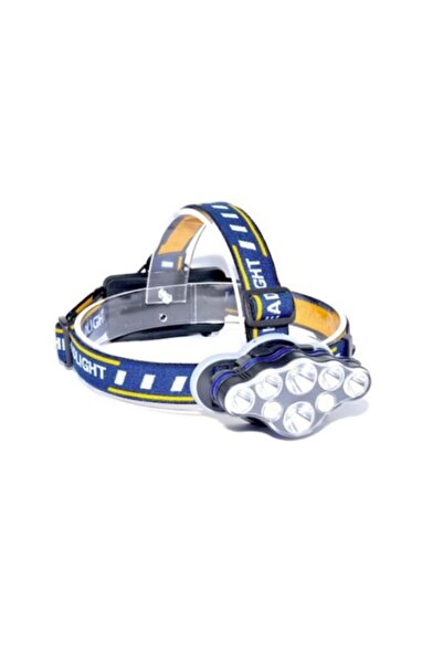SHOP LIKE A PRO Премиум челник с 8 светодиода за къмпинг, син
