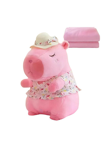 DrKala Jucărie de pluș digitală Kala, Capibara cu pătură, blană ultra-moale, ...