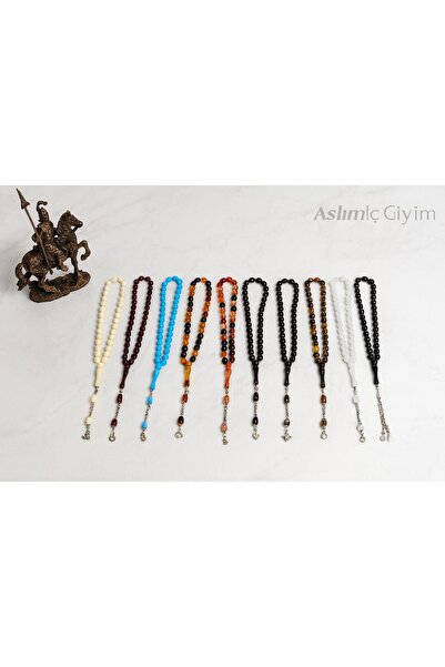 Lio20 Arpa Kesim Monomer 10’lu Tesbih Seti – 33'lük 8×10 mm - Günlük Aksesuar...