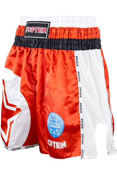 Top Ten WAKO approved kickboxing shorts "WAKO Star", TopTen, Red, XS
