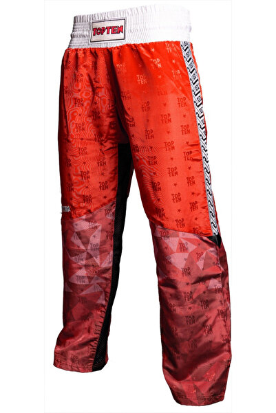 Top Ten Kickboxing pants, Prism, Top Ten, Red, M