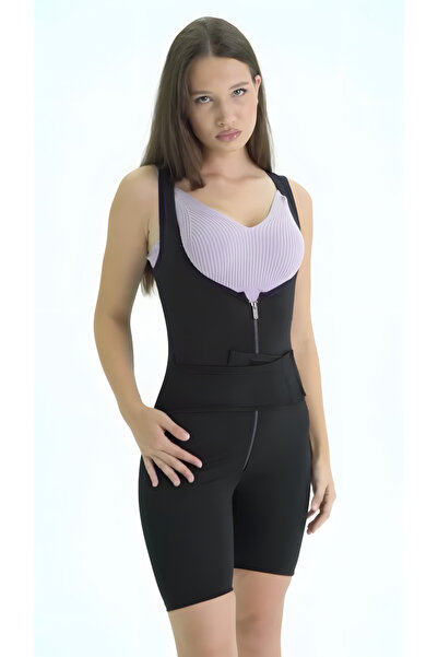 De Bijoura Waist Trainer Belly Slimming Shaper & Sweat Sauna Bodysuit Corset