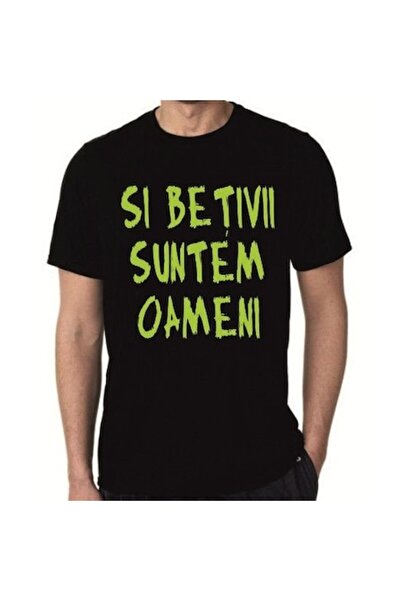 OEM Black T-shirt, cotton – Drunks are human too