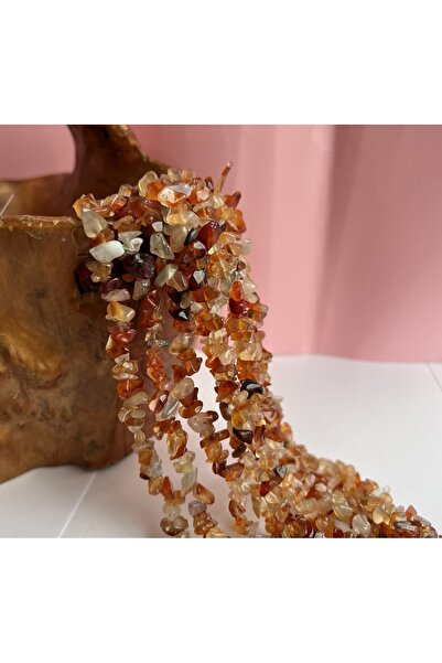 ŞİFA SHOP سلسلة من أحجار العقيق الطبيعية المكسورة