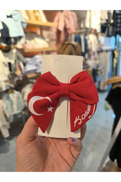 kidsense April 23. 19 May, October 29 Special for Official Holidays Atatürk-Signed Crescent and Star Clip-On Girl's Buckle