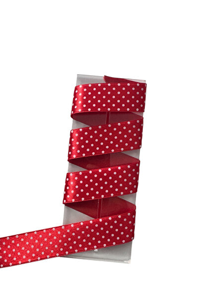 kalben accessories Satin Polka Dot Ribbon Width 2.5 cm Length 4.5 m