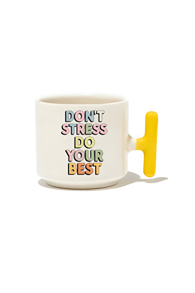 baskigo.com Don'T Stress Do Your Best Latte Cup- Gift Ceramic Mug