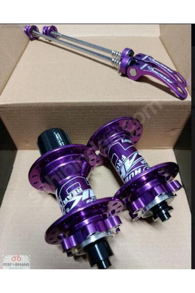 Genel Markalar BİSİKLET ÖN ARKA GÖBEK SETİ PASAK 32 DELİK HUB SESLİ MOR