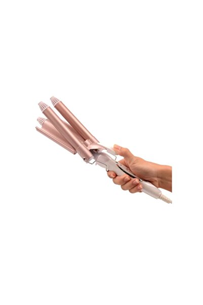 Tiessa Ondulator de păr profesional Tiessa, temperatură reglabilă, 45W, roz