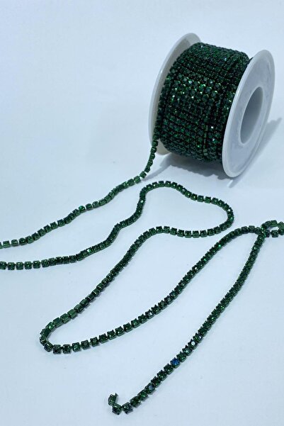 Hayalperest boncuk Emerald green beyoğlu swarosvki ribbon stone beads ss12