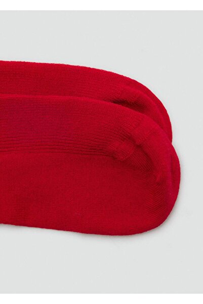 MANGO Woman Pamuklu ribana çorap