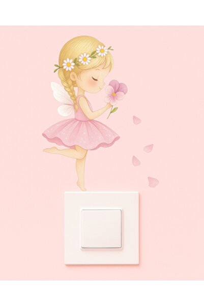 telaşe memuru Outlet Sticker - Children's Baby Room Wall Sticker - Fairy Girl...