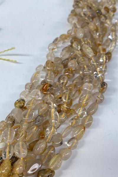 Hayalperest boncuk Cuarț piatră naturală Dizi Mercimek croială