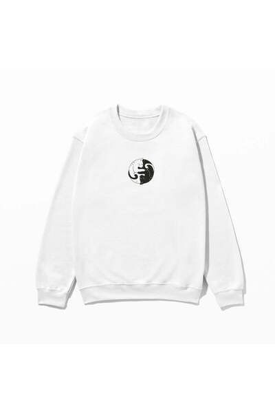 SVART WEAR Φούτερ με τύπωμα 100% βαμβάκι oversized Μοντέρνο, κομψό και αστείο φούτερ με στάμπα