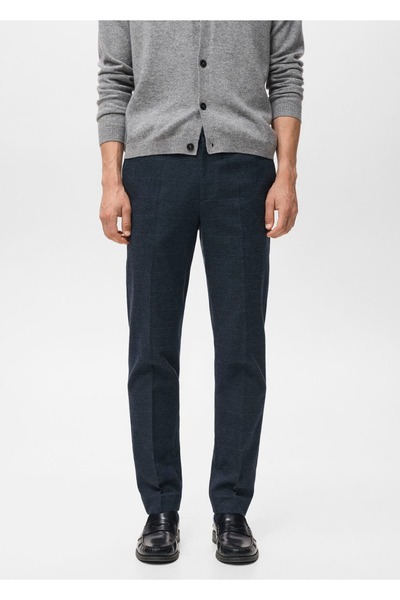 MANGO Man Slim fit flanel pantolon