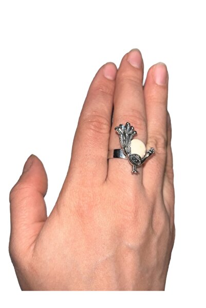 onyyapim Peacock Figured Lüle Stone Ring