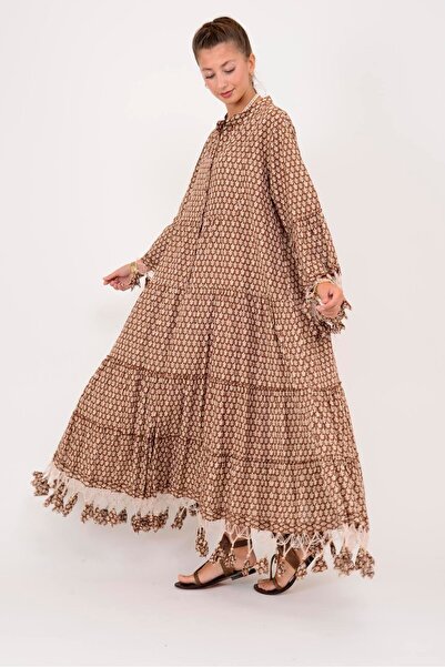 Park Moda AN10384 MARIN PÜSKÜL DETAYLI ELBİSE