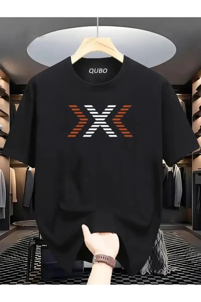 qubo sportswear & company Κοντομάνικο βαμβακερό μπλουζάκι oversize με στρογγυ...