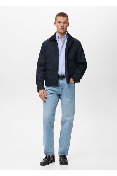 MANGO Man %100 pamuklu Oxford gömlek