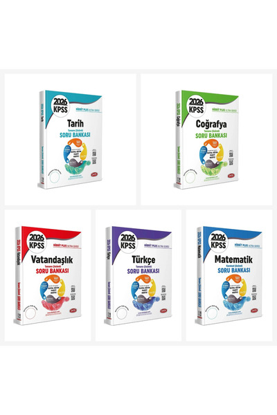 Bi bigelio Data 2026 KPSS Genel Yetenek Genel Kültür Ultra Soru Bankası 5 li ...