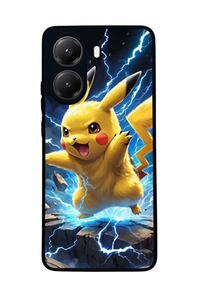 Aksel Kılıf غطاء حماية متوافق مع هاتف شاومي بوكو X7 برو، مطبوع، أسود غير لامع...