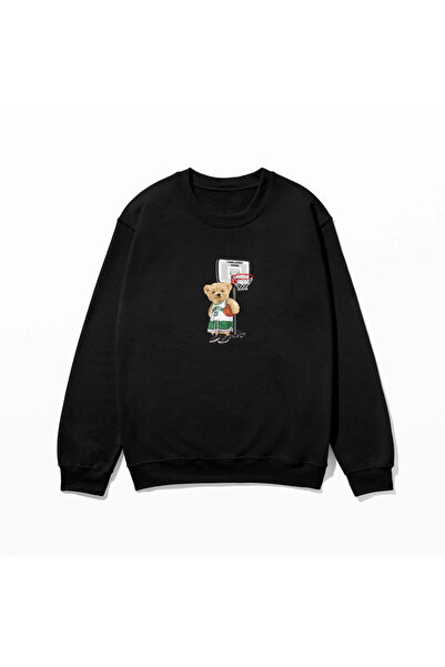 SVART WEAR Teddy Sweatshirt cu imprimeu 100% bumbac supradimensionat Trendy F...