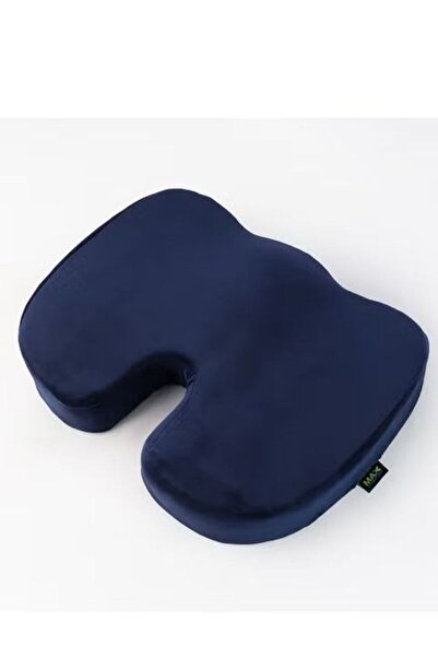 MaxComfort وسادة جلوس طبية ميموري فوم مع فتحة لتخفيف الضغط كحلي/اسود