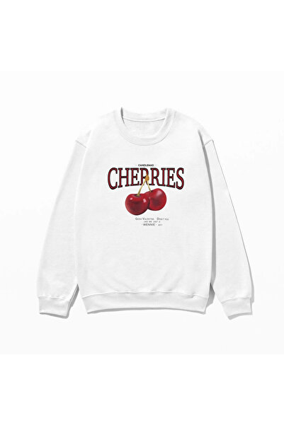 SVART WEAR Свита с принт „Cherries“ 100% памук Овърсайз Модерна и забавна сви...
