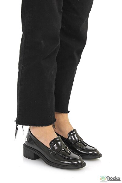 Mammamia Kadın Günlük Klasık Alçak Topuklu Hakiki Deri Ayakkabı M26/KA7210