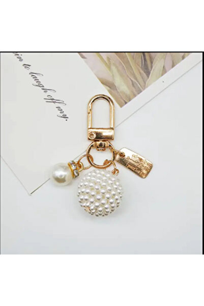 TChic زخرفة على شكل كرة لؤلؤية بسحاب/حلية/زينة للحقائب