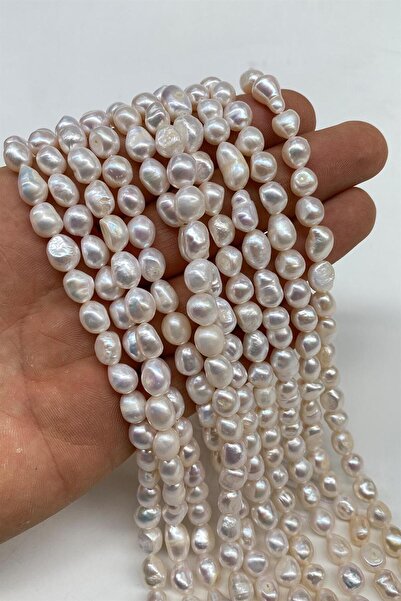 Hayalperest boncuk Pearl Natural Stone Irregular Cut Strand 8-9 mm