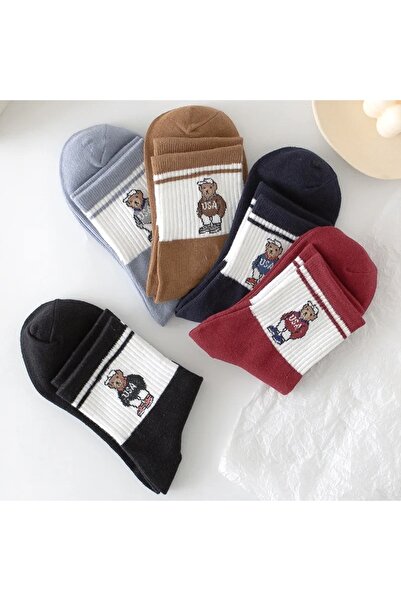 H&N مجموعة من 5 أزواج من الجوارب الملونة المتنوعة للجنسين