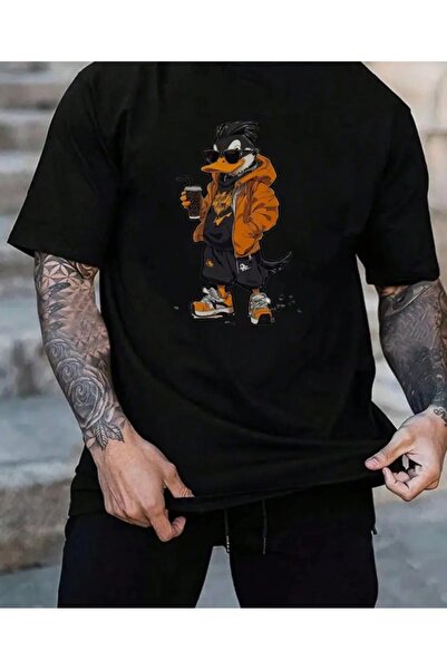 qubo sportswear & company Κοντομάνικο βαμβακερό μπλουζάκι oversize με στρογγυ...