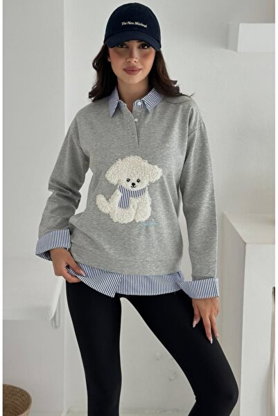 Noa Noa Garnili 3 Thread Teddy Bear Sweatshirt