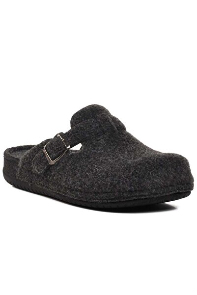 Kocamanlar Ayakkabı Bento K-12113 Home Slippers Orthopedic Men's Slippers Black