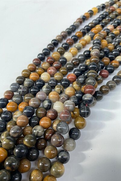 Hayalperest boncuk Coffee Ceyt Natural Stone Beads 8 mm