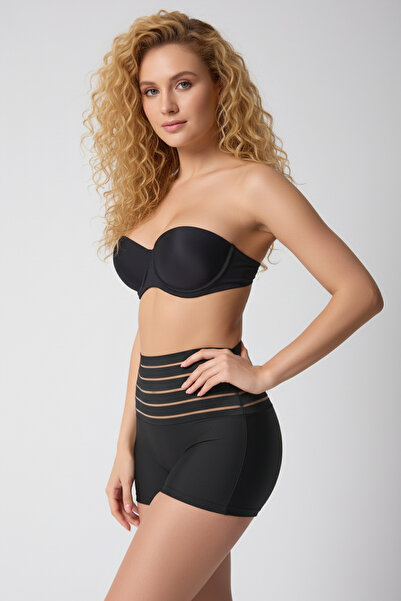 Boubon Co Black Women's High Waist Belly and Abdomen Tightening Corset Boxer Black Color