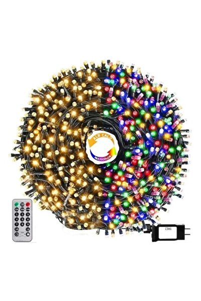 OEM Instalație luminoasă de Crăciun 2 în 1 alb cald și multicolor, 50 de metr...